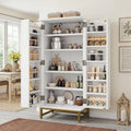 Porte: Dimensions compactes avec grand espace de rangement, Finition Blanc