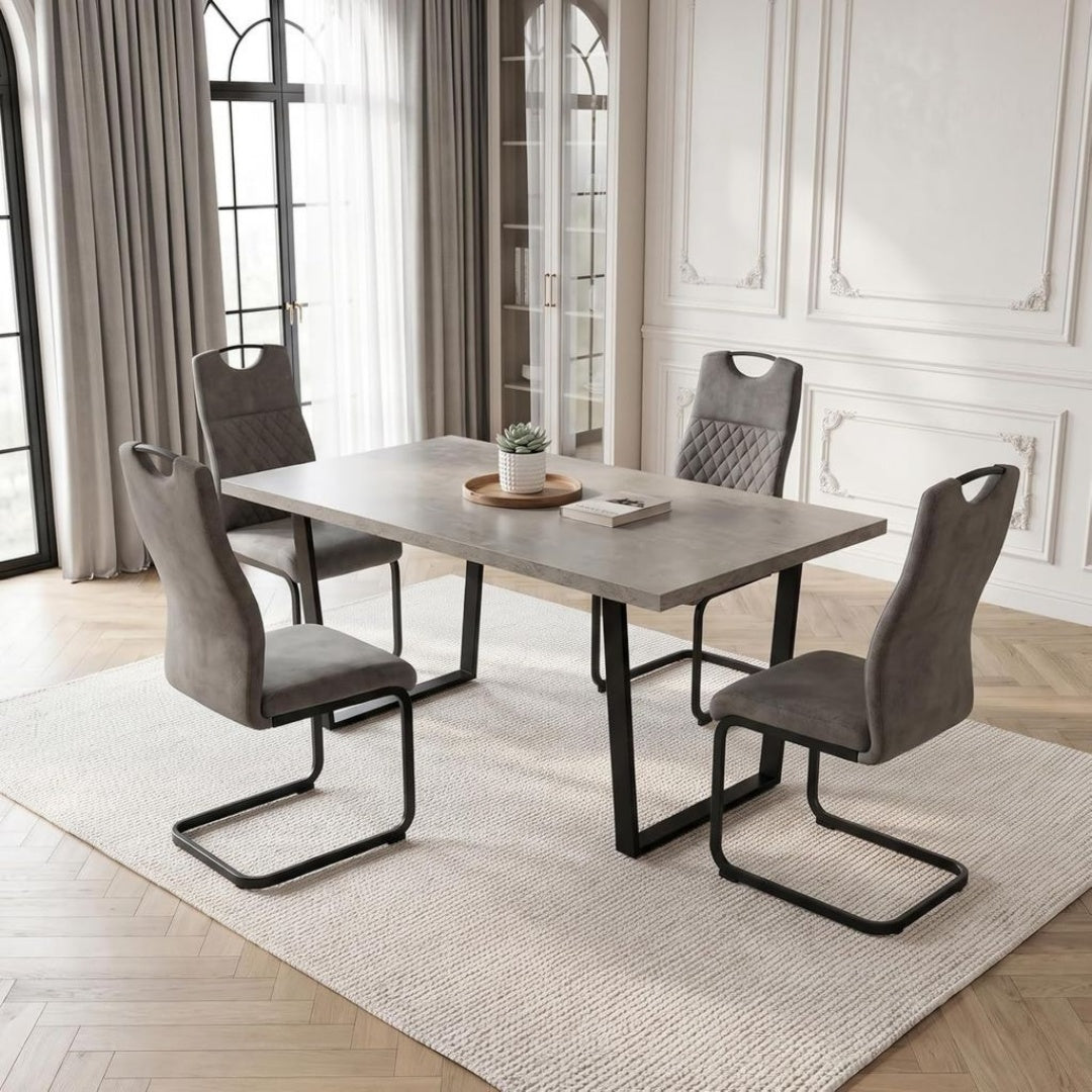 Chaise Noir en Metal