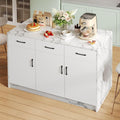 Tabouret de Bar - MDF, Blanc, 120 x 60 x 90,5 cm