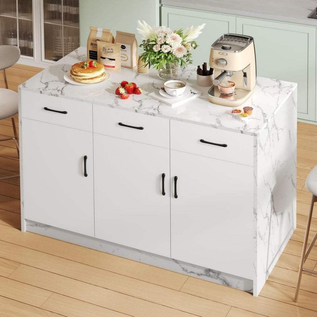 Tabouret de Bar - MDF, Blanc, 120 x 60 x 90,5 cm