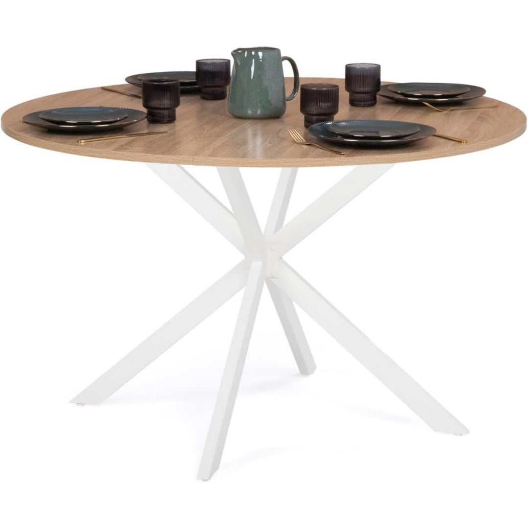 Table en Metal, Finition Blanc