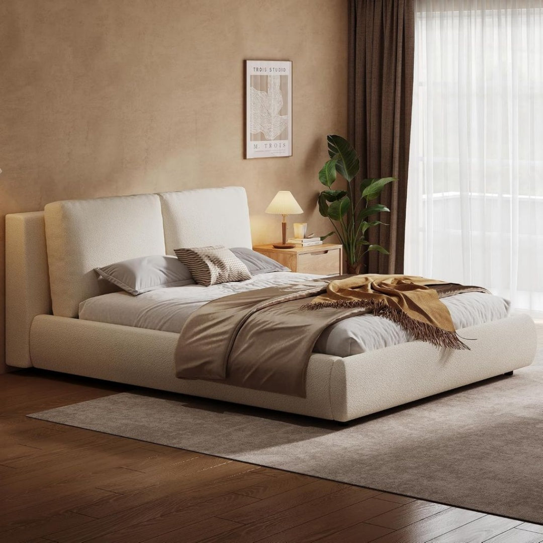 Canape en Tissu de Couleur Beige