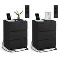 Table d'Appoint Noir, Format 35 x 40 x 59 cm