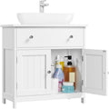 Meuble de Salle de Bain - MDF, Blanc, 60 x 30 x 60 cm