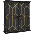 Armoire de Salle de Bain en MDF de Couleur Noir