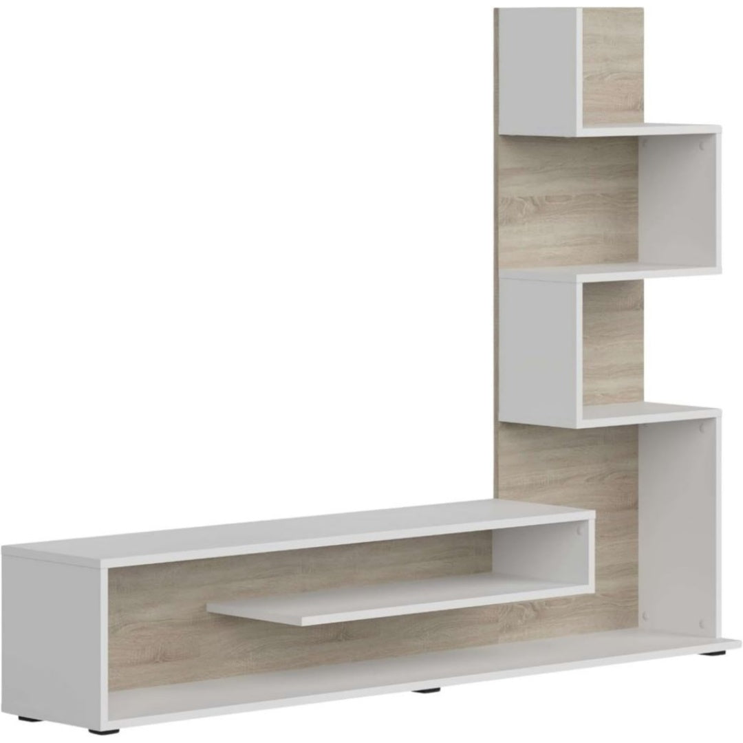 Meuble en Bois de Chene, Finition Blanc