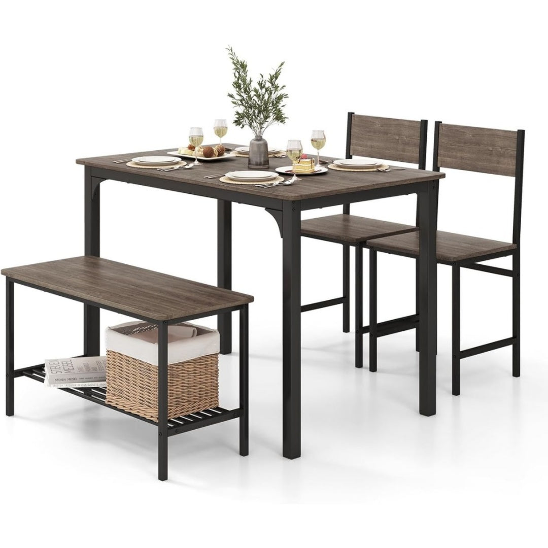 Chaise en MDF, Finition Marron Cafe