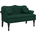 Banquette 120,5 x 65 x 75 cm, Velours Vert