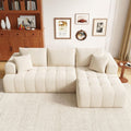 Canape d'Angle 244,5 x 136 x 79 cm, Velours Gris