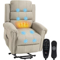 Fauteuil de Relaxation Inclinable en Lin de Qualite