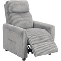Fauteuil de Relaxation Inclinable en Velours de Qualite