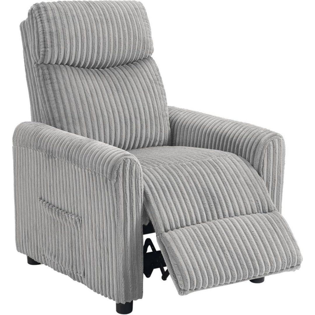 Fauteuil de Relaxation Inclinable en Velours de Qualite