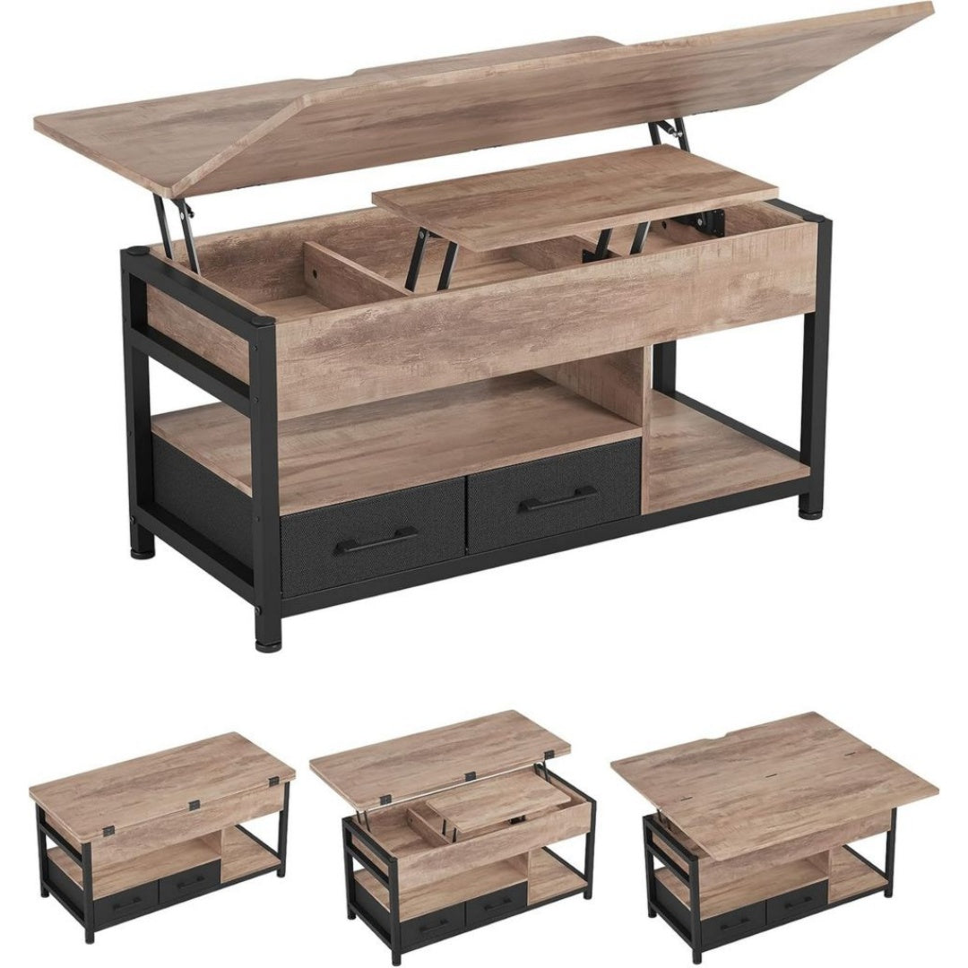 Table Basse a Plateau Relevable Style Moderne et Polyvalent